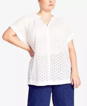 Модный топ больших размеров savannah City Chic, мульти