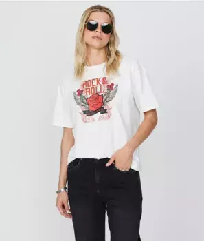 Модный топ Miley Retro Jeans, белый