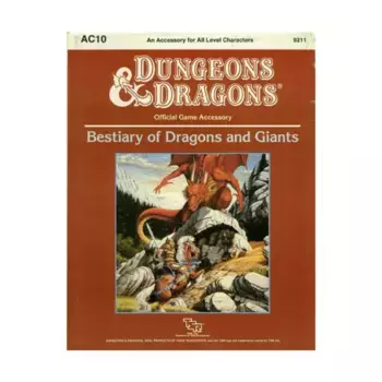 Модуль Bestiary of Dragons and Giants, Basic Dungeons & Dragons (Original Edition) - Sourcebooks & Accessories