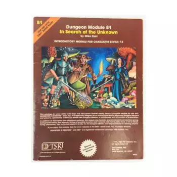 Модуль In Search of the Unknown (6th Printing, Brown Cover), Basic Dungeons & Dragons (Original Edition) - Modules & Adventures - B Series