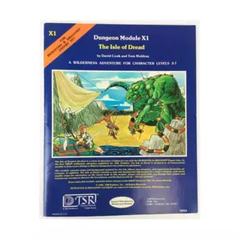 Модуль Isle of Dread (2nd Printing, Blue), Basic Dungeons & Dragons (Original Edition) - Modules & Adventures - X Series