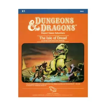Модуль Isle of Dread (4th Printing, Orange), Basic Dungeons & Dragons (Original Edition) - Modules & Adventures - X Series