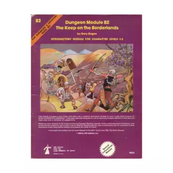 Модуль Keep on the Borderlands (2nd Printing), Basic Dungeons & Dragons (Original Edition) - Modules & Adventures - B Series