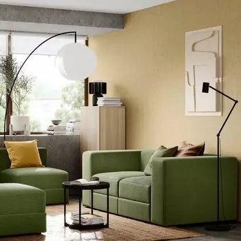 Модульный диван JTTEBO 2, Самсала темно-желто-зеленый IKEA
