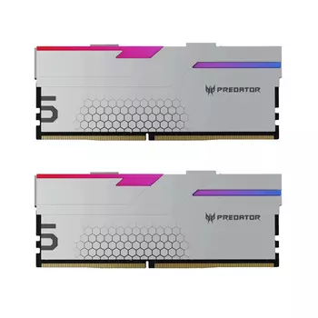 Модуль памяти Acer Predator Hermes, 32 ГБ DDR5 (2 x 16ГБ), 6800 МГц, BL.9BWWR.401, серебристый