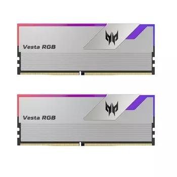 Модуль памяти Acer Predator Vesta B-die, 16 ГБ DDR4 (2 x 8ГБ), 3600 МГц, BL.9BWWR.294, серебристый