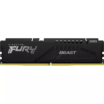 Модуль памяти Kingston FURY Beast, 16 Гб DDR5 (1x16ГБ), 5200 МГц, CL40, KF552C40BB-16, черный
