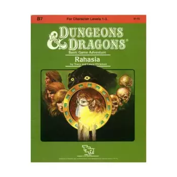 Модуль Rahasia, Basic Dungeons & Dragons (Original Edition) - Modules & Adventures - B Series