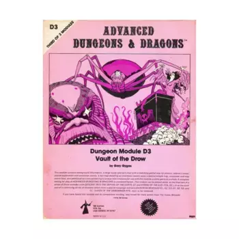 Модуль Vault of the Drow (4th Printing, Pastel), Advanced Dungeons & Dragons (1st Edition) - Modules & Adventures - D, G & Q Series