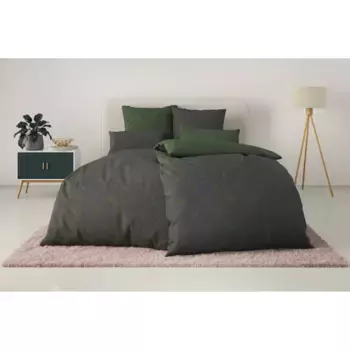 Мое домашнее двустороннее постельное белье «СТЕЛЛА», постельное белье со звездами, Рождество, зима My Home, зеленый