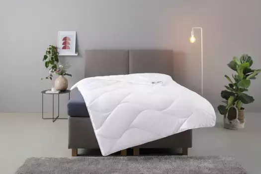 Мое домашнее одеяло из синтепона "Фэнтези", 4 сезона, наполнитель климат-волокно, чехол из тонкой ткани микрофибра, (1 шт.) My home 200х200 см, белый