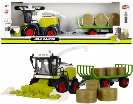 Мое ранчо Комбайн с прицепом 40 см со светом и звуком Mega Creative