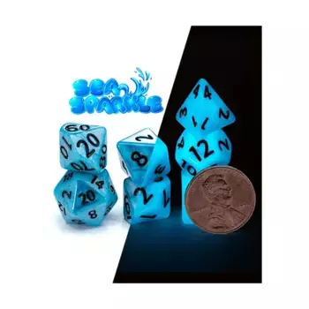 Могучие крошечные игральные кости — Морское сияние (7), Miscellaneous Dice & Accessories (Gate Keeper Games)