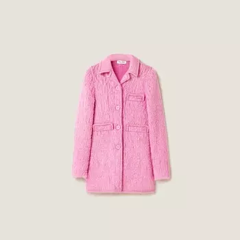 Мохеровая куртка Miu Miu, розовый