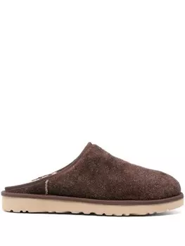 Мохнатые тапочки UGG, коричневый