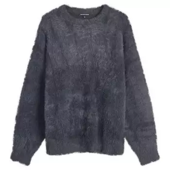 Мохнатый джемпер Boiler Room, черный