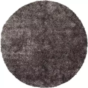 Мохнатый ковер Bruno Banani "Алга", круглый, однотонный, особенно мягкий и приятный 120 см, цвет champagner