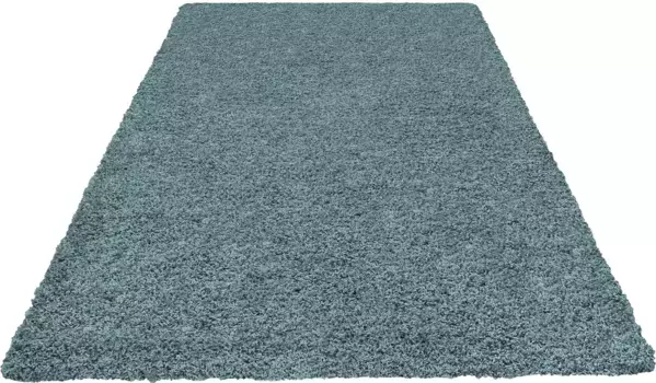 Мохнатый ковер для дома "Viva", прямоугольный, однотонный, монохромный, особенно мягкий и приятный Home affaire 60х90 см, цвет aquamarin