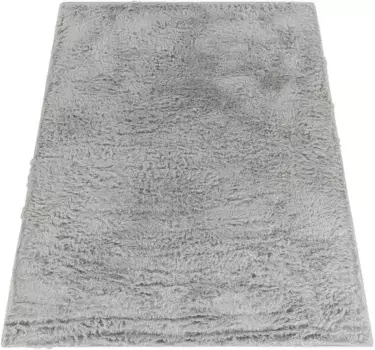 Мохнатый ковер для домашнего дела "Serville", прямоугольный, приятный ковер, однотонный, очень мягкий ворс, гостиная Home affaire 140х200 см, цвет Silber