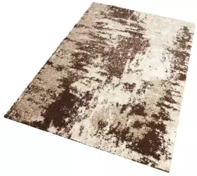 Мохнатый ковер для моего дома "Hannes", прямоугольный, винтажный дизайн My home 120х180 см, бежевый