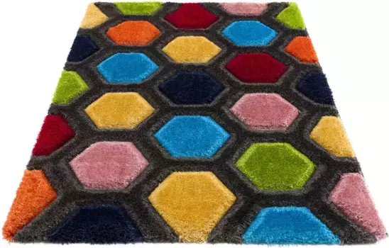 Мохнатый ковер мой дом "Бюстгальтеры", прямоугольный, современный 3D дизайн, красочный ковер My home 80х150 см, цвет multi