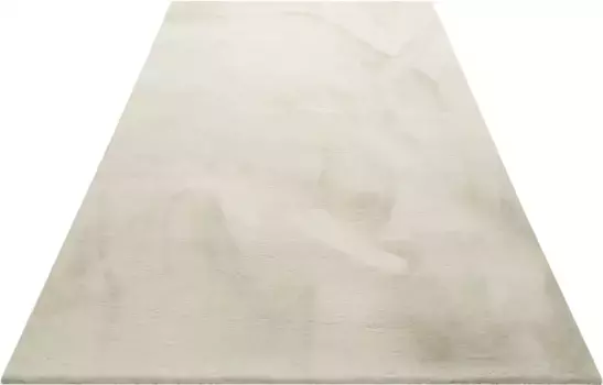 Мохнатый ковер Wecon home Basics "Анна", прямоугольный, гостиная, спальня, имитация меха, очень мягкий и пушистый, однотонный 130х190 см, цвет creme