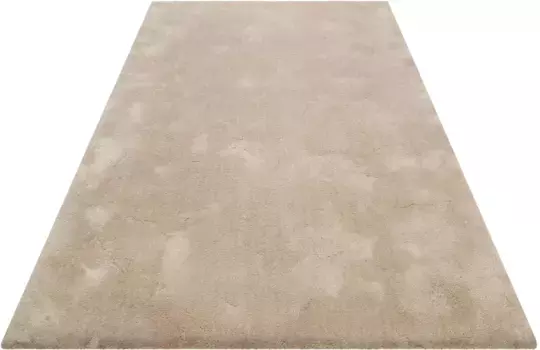 Мохнатый ковер Wecon home Basics "Эмилия", прямоугольный, для гостиной 130х190 см, бежевый