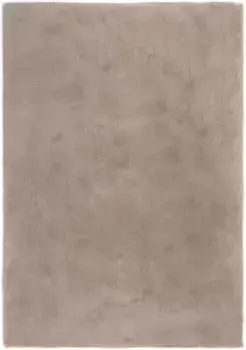 Мохнатый коврик для дома "Нерха", прямоугольный, однотонный, особенно приятный и мягкий благодаря микрофибре Home affaire 60х120 см, серо-коричневый