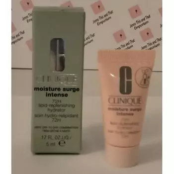 Moisture Surge Intense 72H Липидовосстанавливающий увлажняющий крем, 0,17 унции, Clinique