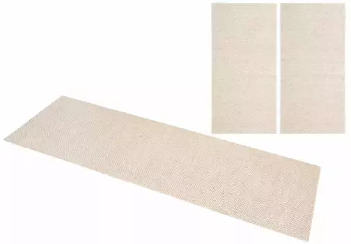 Мой дом Бордюр для кровати "Wolly" (3 шт.), коврик для кровати, шерсть, ручная работа, комплект дорожек для гостиной, спальни My home Ш/Д (мост): 70х140 см (2 шт.), Ш/Д (рейка): 70х270 см (1 шт.), цвет natur
