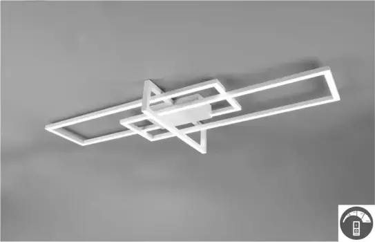 Мой дом Светодиодный потолочный светильник "Alica", 1 лампочка, источник света, светодиодный модуль | Постоянно встроенный светодиодный потолочный светильник с диммером My home Высота: 11,5 см, белый