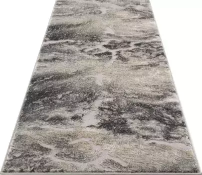 Мой домашний бегун "Мраморный", прямоугольный, имитация мрамора My home 90х250 см, серый