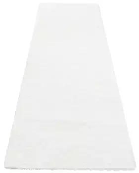 Мой домашний бегун с высоким ворсом "Ковер из микрофибры Магонг My home 80х500 см, белый