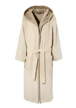 Мой домашний халат унисекс "Анна" (1 шт.), мужской и женский, с карманами, S-5XL My Home, цвет Sand/Natur