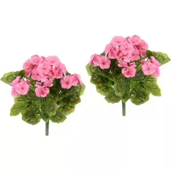 Мой домашний искусственный цветок «Герань», искусственный куст герани My Home, розовый