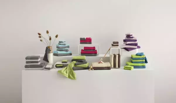 Мой домашний комплект полотенец "Афри My home (10 шт.), зеленый/синий