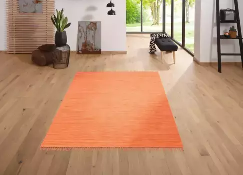 Мой домашний ковер "Ares", прямоугольный, однотонный, ручная работа, с бахромой My home 60х120 см, цвет terra