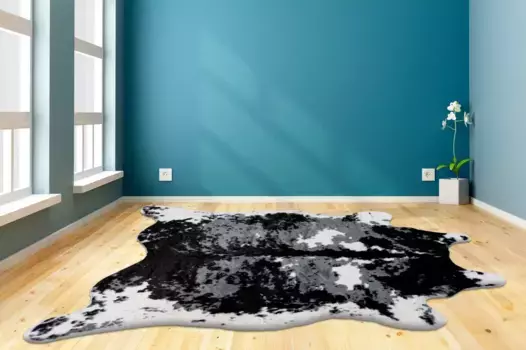 Мой домашний ковер "Дилара", прямоугольный, для гостиной My home 160х230 см, черно-белый