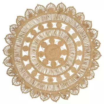 Мой домашний ковер "Naturala, джутовый ковер, ручная работа", круглый, натуральный продукт, джут, бохо, двусторонний ковер, гостиная, столовая My home 140 см, цвет natur