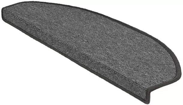 Мой домашний коврик для лестницы "Блэкберн", ступенчатый My home 23,5х65 см, темно-серый