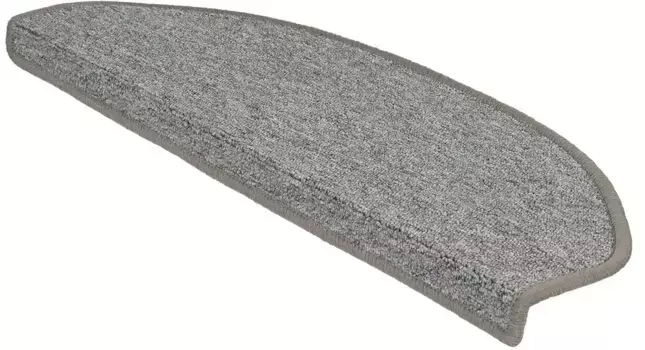 Мой домашний коврик для лестницы "Блэкберн", ступенчатый My home 23,5х65 см, светло-серый