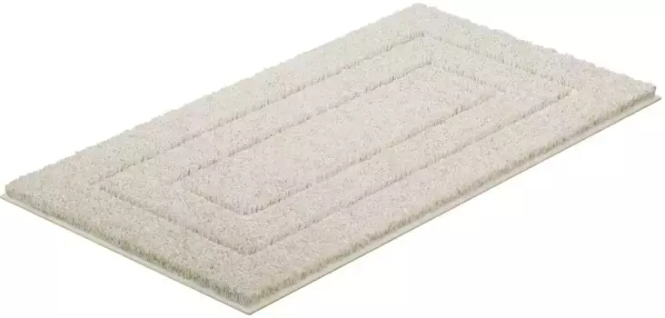 Мой домашний коврик для ванной "Eliane", высота 20 мм, с противоскользящим покрытием, прочный, коврик для ванной, с эффектом high-low My home прямоугольный (50х80 см), цвет offwhite