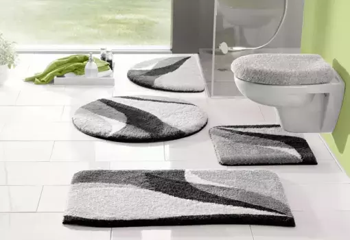 Мой домашний коврик для ванной "Magnus" My home прямоугольный (70х110 см), серый