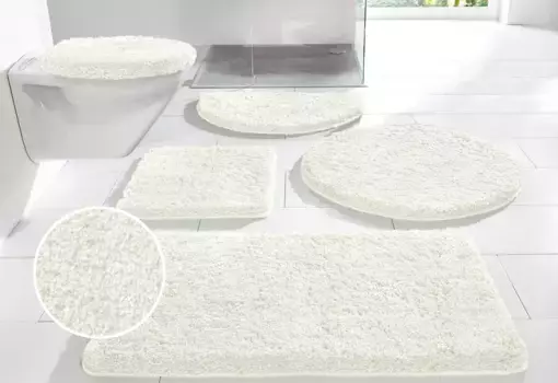 Мой домашний коврик для ванной "Санремо" My home 3 шт. Подвесной туалетный гарнитур, цвет natur