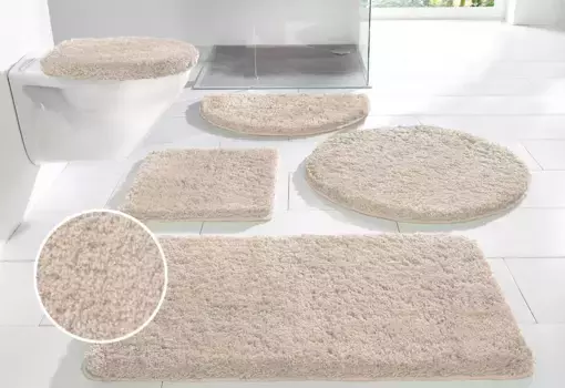 Мой домашний коврик для ванной "Санремо" My home 3 шт. Отдельностоящий туалетный гарнитур, цвет sand