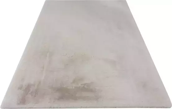 Мой домашний меховой ковер "Кролик, искусственный мех, мех кролика, микрофибра", прямоугольный, особо высокий и пушистый, для гостиной, спальни, детской комнаты My home 200х300 см, бежевый