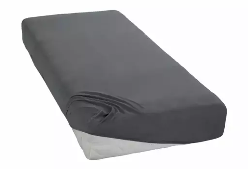 Мой домашний простынь "оранжевого размера. 90х200, 140х200 или 180х200 см", из хлопка, для матрасов высотой до 18 см, простынь плоская, простыня на резинке My home 180х200 см, 1 шт., серый