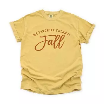 Мой любимый цвет — осенние футболки, окрашенные в одежду Simply Sage Market, цвет Mustard
