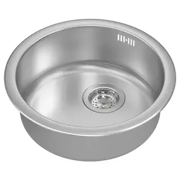 Мойка с одной чашей, нержавеющая сталь, 45x15 см, BOHOLMEN/LILLVIKEN IKEA