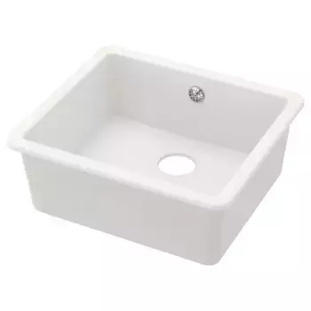 Мойка-вставка, одинарная чаша, белый, 53x47 см, HAVSEN IKEA
